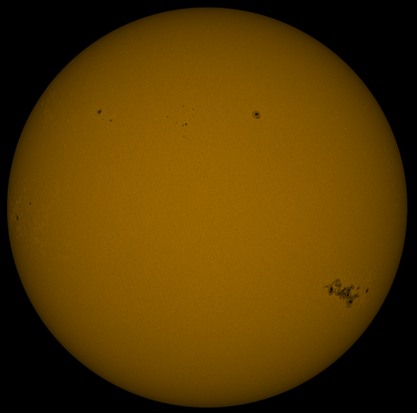 Солнце в континууме 11.05 - астрофотография
