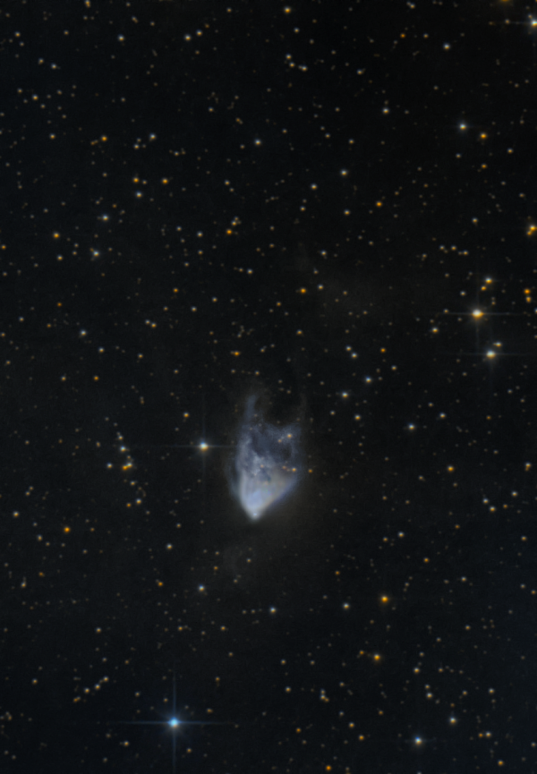 Переменная туманность Хаббла NGC 2261 - астрофотография