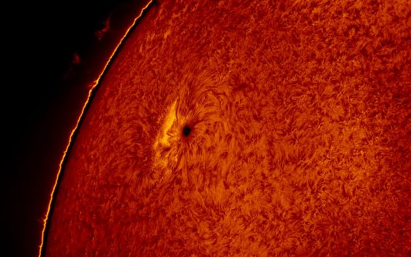2016.03.26 Sun AR2526 H-Alpha - астрофотография