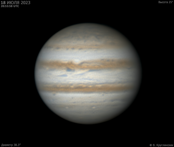 Юпитер 18 июля 2023 - астрофотография