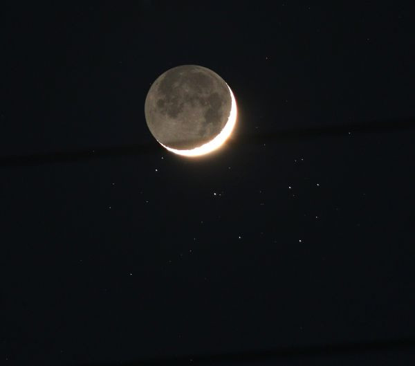 The Moon in the Pleiades - Astrophotography