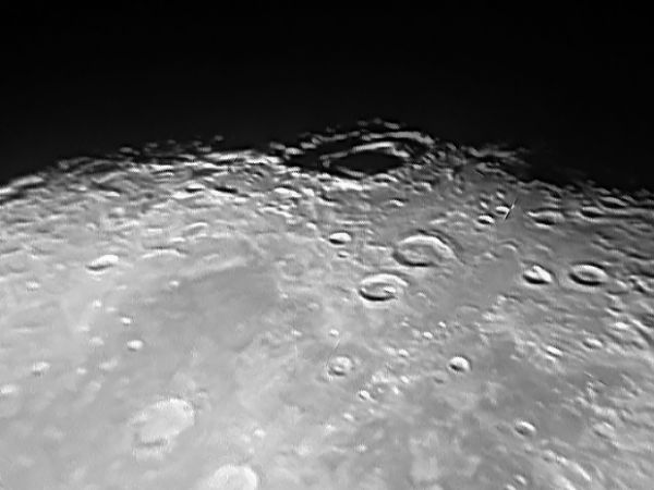 Первые лунные кратеры (3) - астрофотография