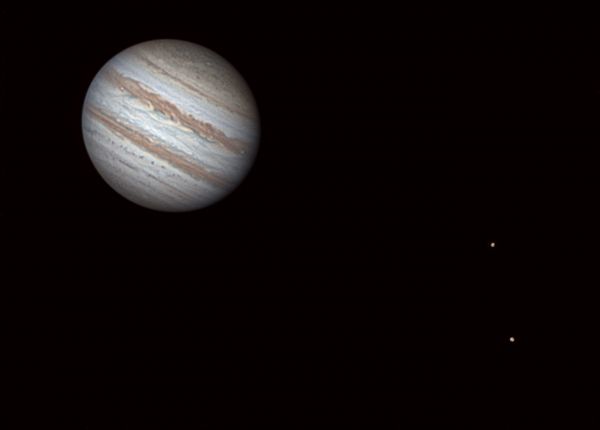 Юпитер, Европа, Ио 09.09.2023 23:38 МСК - астрофотография
