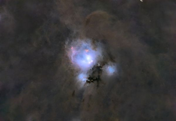 NGC 7129 in LRGB filters (without stars) - Astrophotography