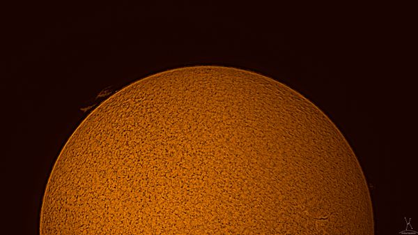 Sun in H-alfa line - астрофотография