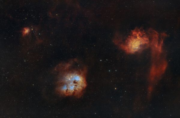 IC405 IC410 IC417 - астрофотография
