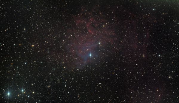 IC 405 (Туманность пламенеющей звезды) - астрофотография