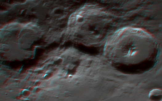 Anaglyph of the Moon - Astrophotography