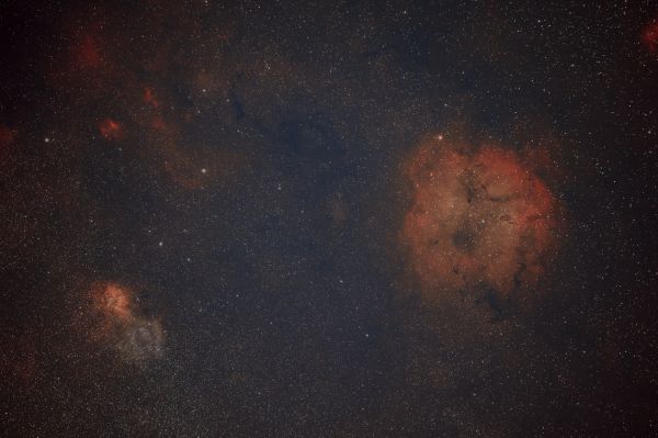 IC1396 и SH 2-132 Лев тянет Слона за хобот - астрофотография