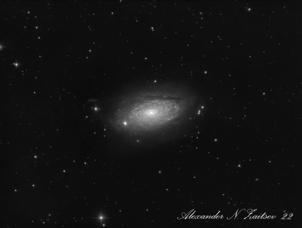 M63 в L фильтре - астрофотография