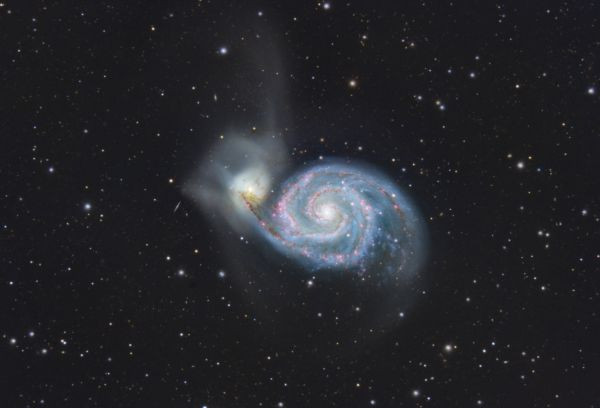 M51 Galaxy RGB+Ha - Astrophotography