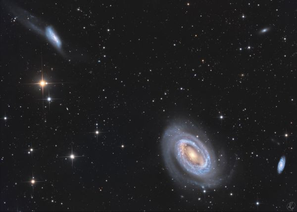 The NGC4725, UGC7977, and UGC 8005 region in LRGB - Astrophotography