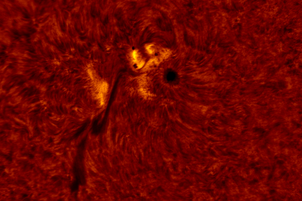2020.06.07 Sun AR12765 H-Alpha (color) - астрофотография