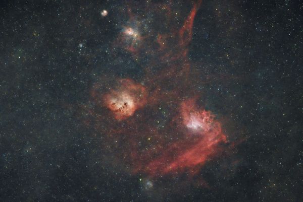 C31_IC405_Пылающая звезда_и окрестности - астрофотография