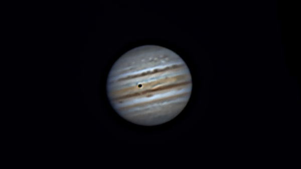 Юпитер и тень от его спутника Ио. 14.07.2021 - астрофотография