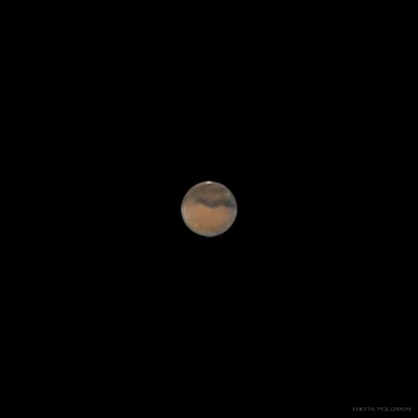 Марс 11 октября  - астрофотография