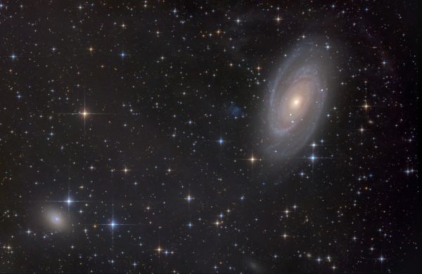 М81 и NGC3077 - астрофотография