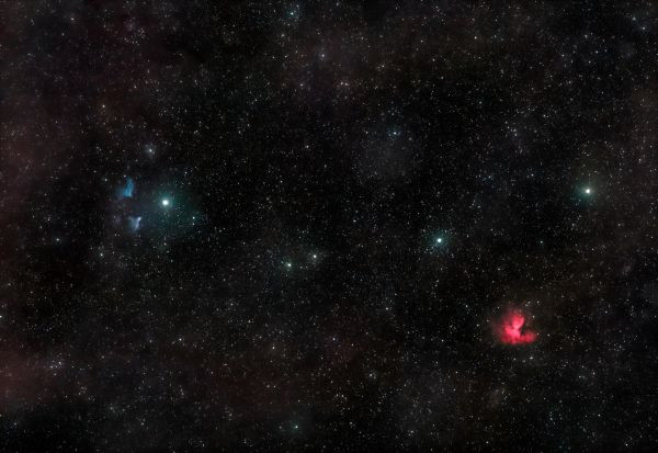 The Ghost of Cassiopeia and Pacman - Astrophotography