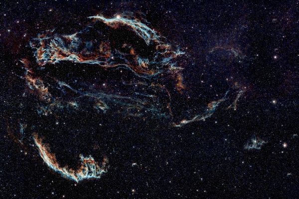 Cygnus Loop. Mosaic 2x2 - астрофотография