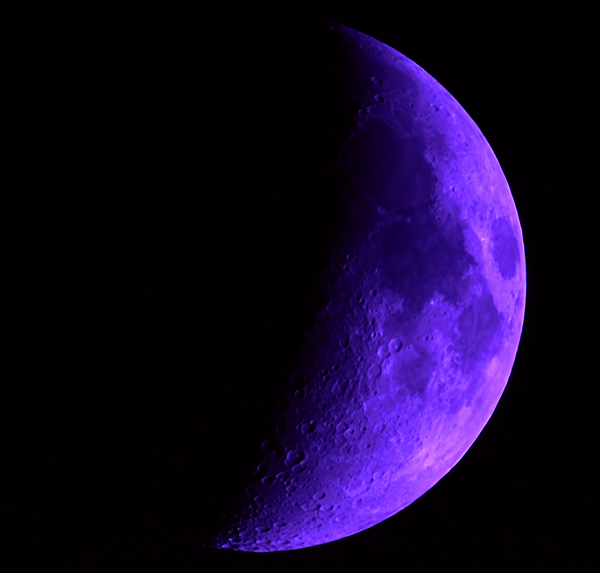 Луна от 18.05.21 через стекло ZWB3 - астрофотография