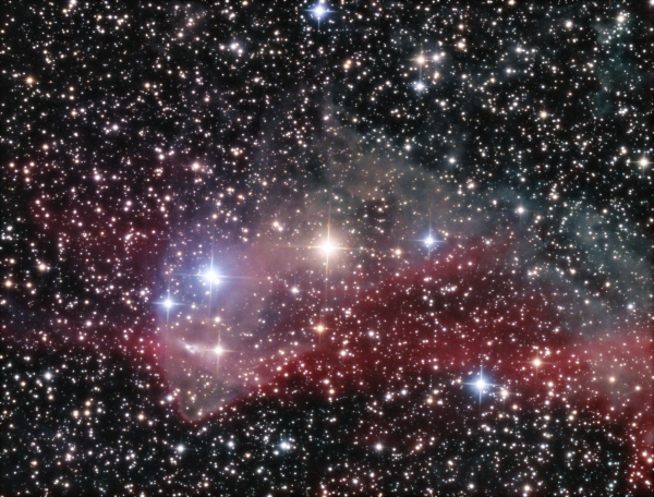 Sh2-126 LBN 428 Lactrta Ha_LRGB - астрофотография