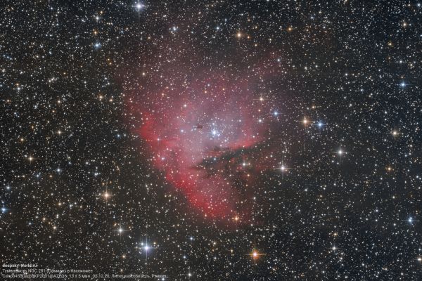 NGC 281 Nebula (Pacman) in Cassiopeia - Astrophotography