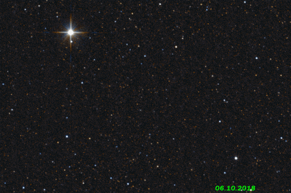 Vesta asteroid  movie (06-07.10.2018) - астрофотография