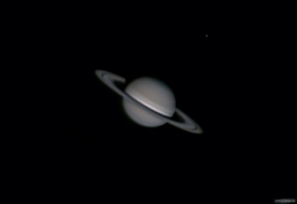 Saturn and Titan - Astrophotography