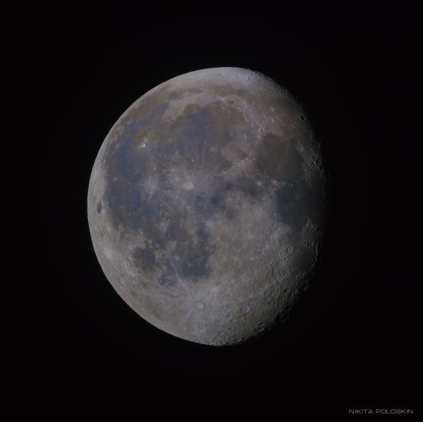 Луна 6 октября - астрофотография