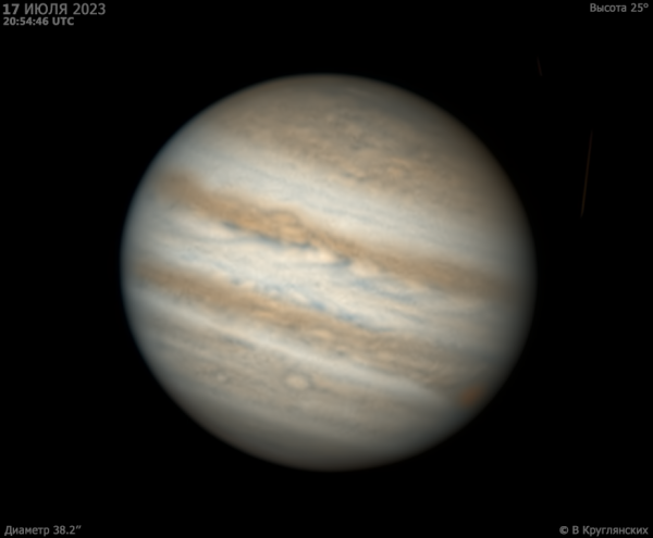 Юпитер 17 июля 2023 - астрофотография