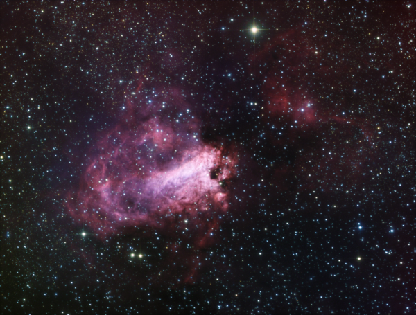 M 17 nebula HaLRGB - астрофотография
