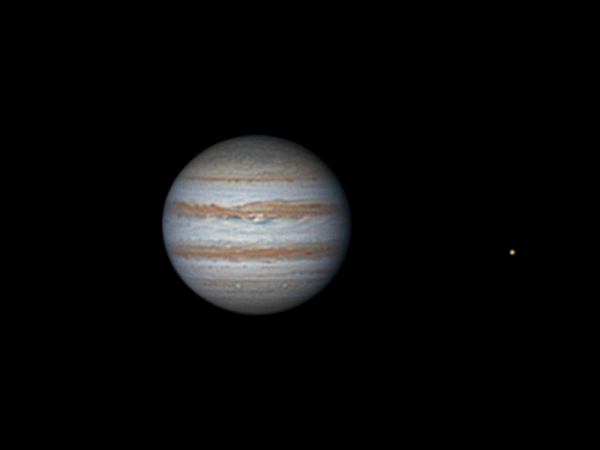 Юпитер и Ио - астрофотография
