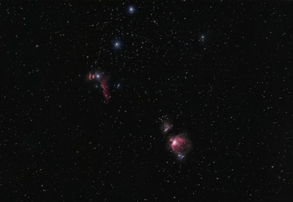Constellation Orion at 100mm - Astrophotography