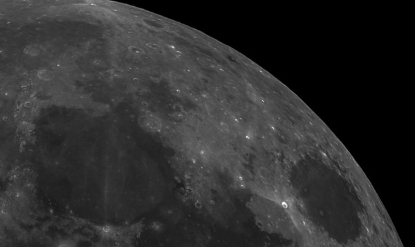 Sea of Serenity, Sea of Tranquility, crater Posidonius - Astrophotography