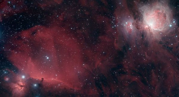 M42 The Great Orion Nebula and IC434 The Horsehead - Astrophotography