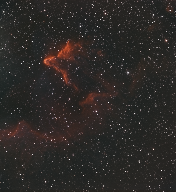 Туманность Призрак Кассиопеи - IC63 - астрофотография