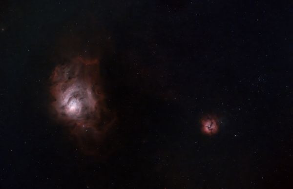 M8 Lagoon, M20 Trifid - Astrophotography