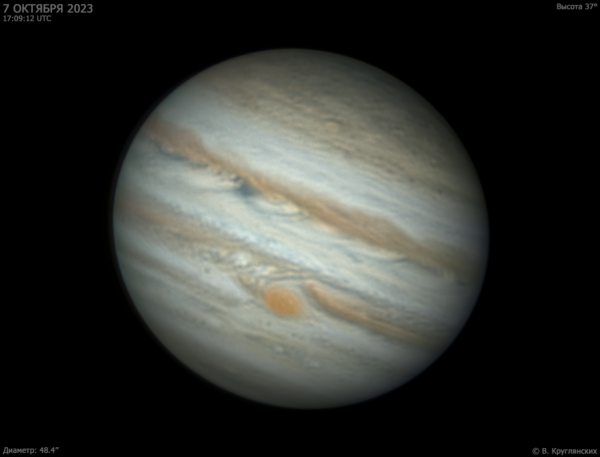 Юпитер 7 октября 2023 - астрофотография
