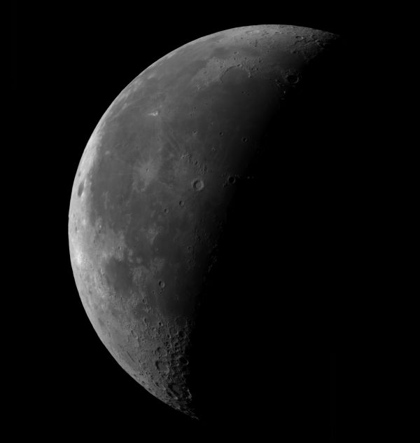 Панорама Луны в Инфракрасном диапазоне 850нм 03.07.21 - астрофотография