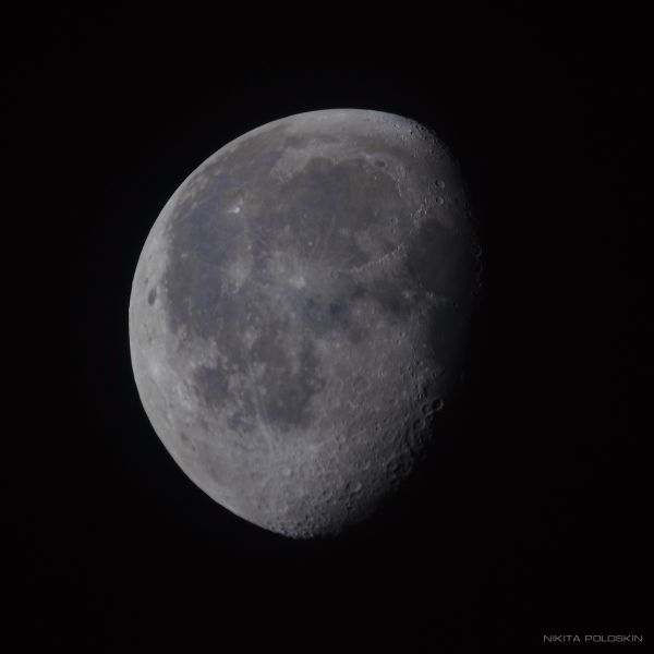 Луна 7 октября - астрофотография