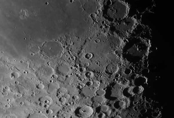 Луна 170716, кратер Деландр - астрофотография