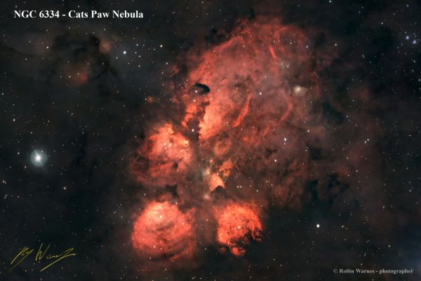 NGC 6334 - Cats Paw Nebula - Astrophotography