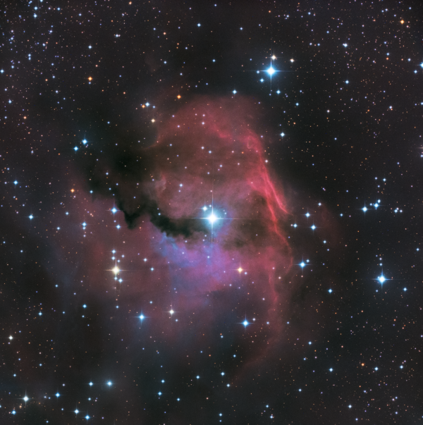 Туманность Голова Чайки - IC 2177 - астрофотография