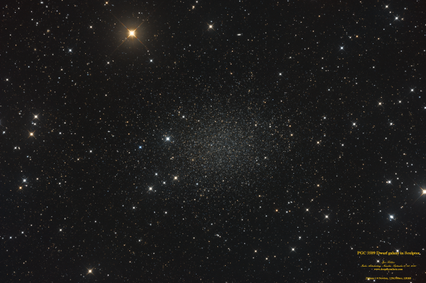 PGC 3589 Dwarf Galaxy in Sculptor - Astrophotography