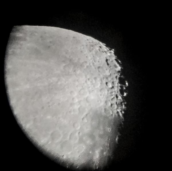 Луна (линия «Терминатора») - астрофотография