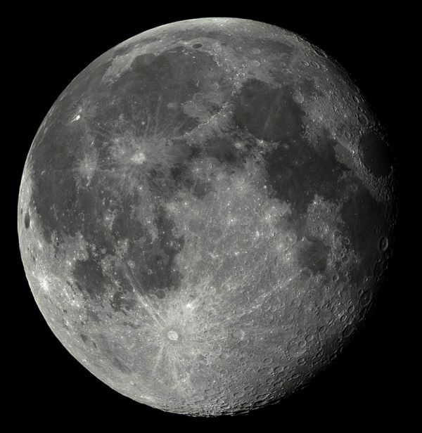 Луна (склейка) - астрофотография