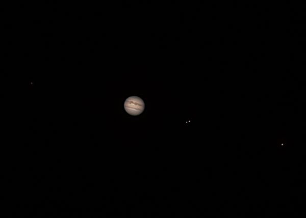Юпитер со спутниками - астрофотография