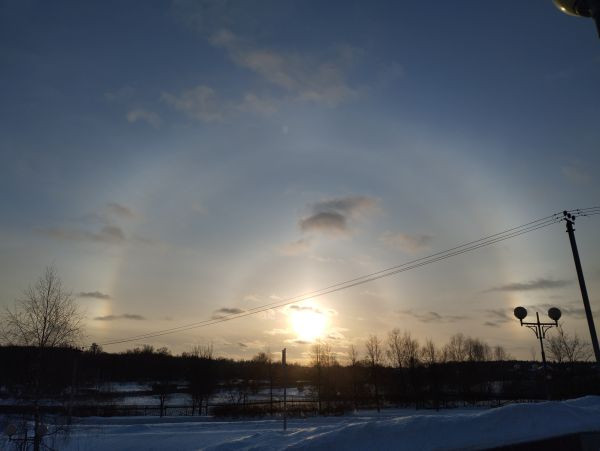 February solar halo - Astrophotography