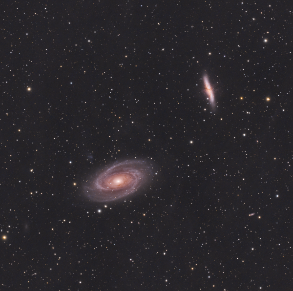 Галактики Боде M81 и Сигара M82 - астрофотография