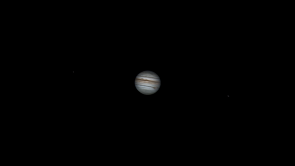 Юпитер и его спутники Европа и Ио. 02.08.2021 - астрофотография